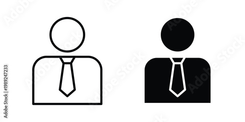 Office hours icon set, isolated on white background flat vectors