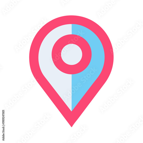 Free Download Colorful location pin graphic isolated on black background for mobile applications - GFXLoad
