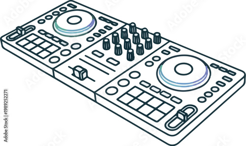 Adobe Illustrator Artwork abstract dj controller 