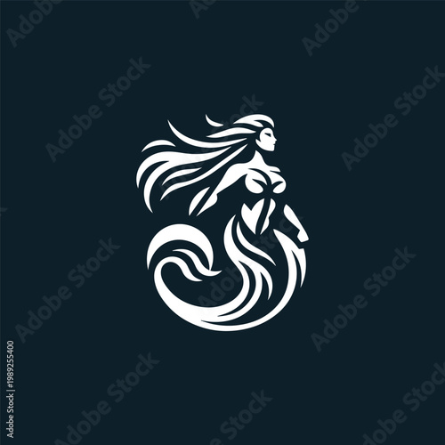 Warrior Mermaid Logo
