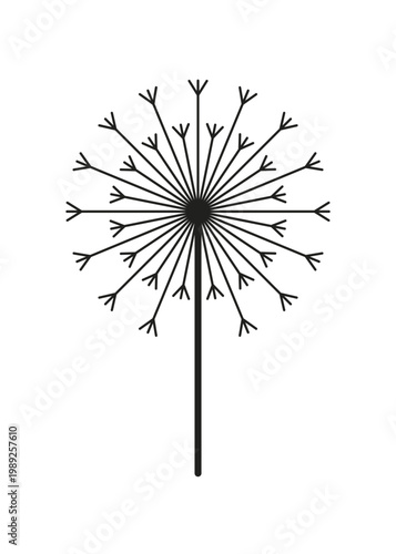 Dandelion Icon Perfect for Various Creative Projects and Designs