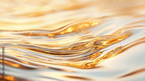 Golden reflection of a trophy captured in a polished surface, symbolizing victory and pride.