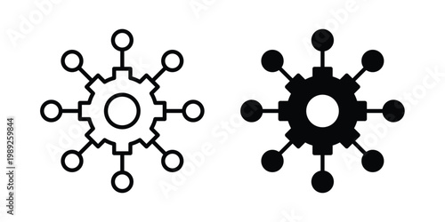 Useful functions icon set, isolated on white background flat vectors