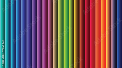 Fotografía A colorful striped pattern with many different colors