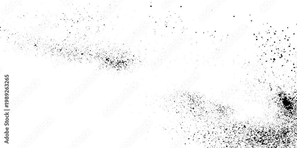 Fototapeta premium Black particles splashing on white background vector graphic design element