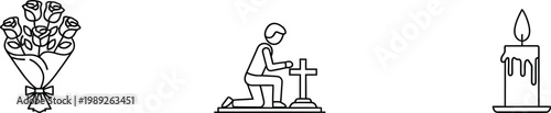 Memorial day remembrance sketch of a soldier statue honoring fallen heroes