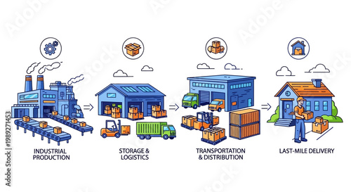 Supply Chain Logistics: Factory to Last-Mile Delivery