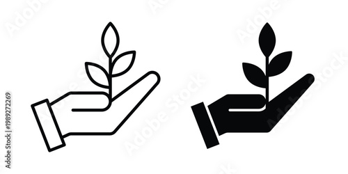 ECO friendly icon set, isolated on white background flat vectors