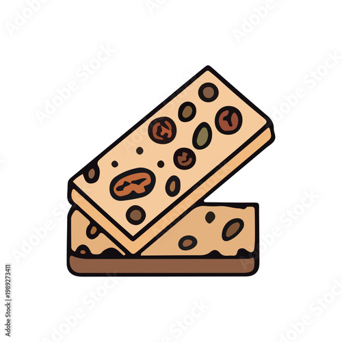 Hand Drawn Granola Bar Illustration