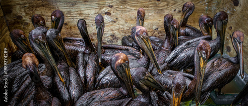 Brown pelicans saved from oil