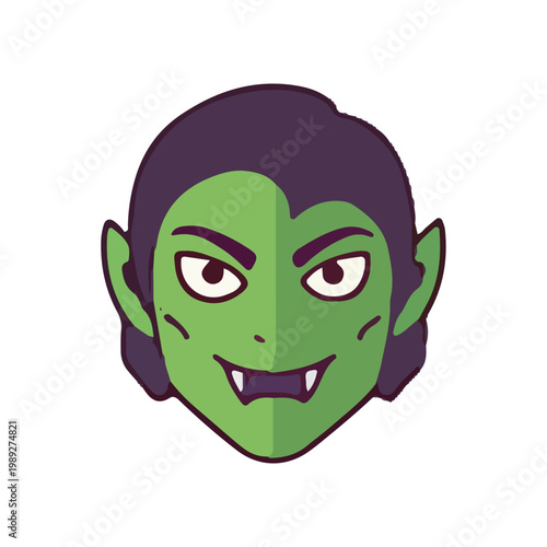 Green Vampire Character Icon