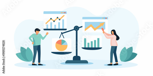 Balancing data analysis a visual representation of strategic decision making