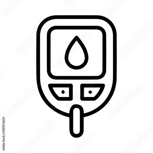 Blood Glucose Meter Icon