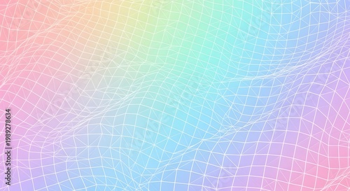 Abstract Pastel Rainbow Gradient with Subtle Geometric Pattern.