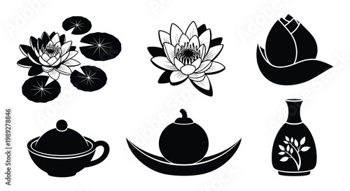 A collection of diverse black tags varying in shape and design are displayed against a plain white background silhouette high quality professional detailed