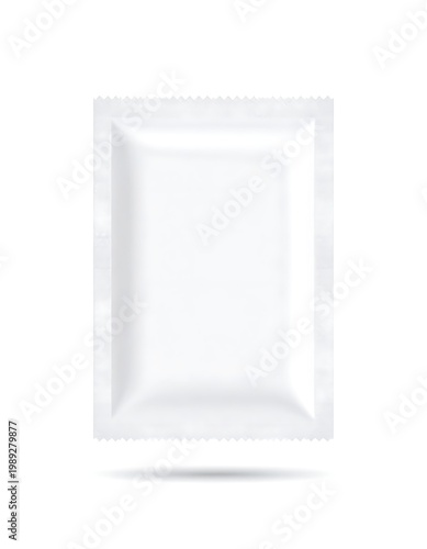 A white rectangular object with a raised edge and a shadow