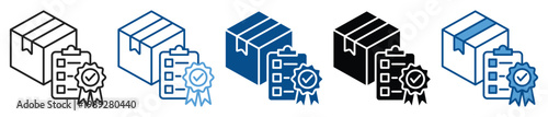 Quality Control icon set multiple style collection