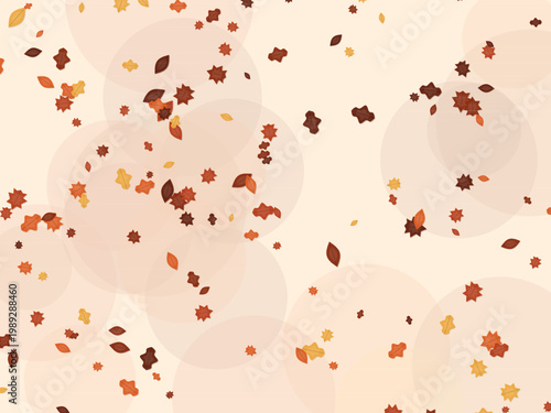Autumn Leaves Fall Maple Pattern Seasonal Background