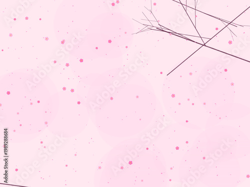 Cherry Blossom Sakura Pink Flower Pattern Design Backdrop