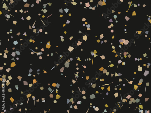 Colorful Terrazzo Fragments Organic Stone Mosaic Background