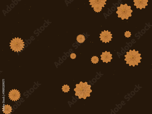 Mechanical Gear Steampunk Pattern Vintage Background