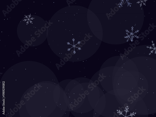 Snowflake Winter Crystal Pattern Holiday Background