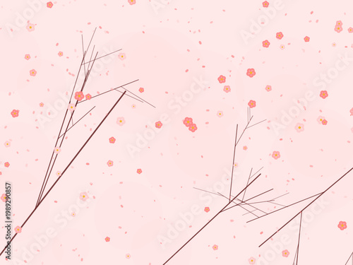 Cherry Blossom Sakura Flower Pattern Spring Background