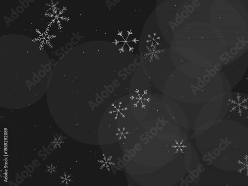 Snowflake Winter Crystal Pattern Holiday Background
