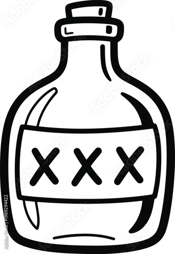 Iconic XXX Bottle with Cork