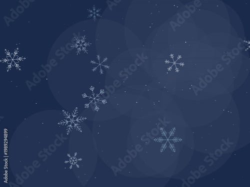 Winter Snowflake Frost Pattern Holiday Design