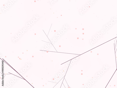 Cherry Blossom Sakura Pink Flower Pattern Design Backdrop
