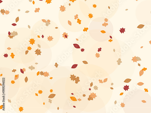 Maple Oak Autumn Leaves Pattern Fall Background