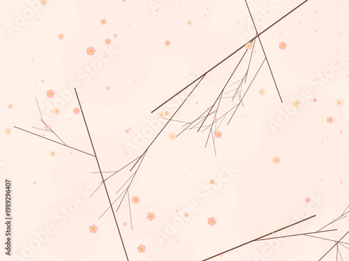 Spring Cherry Blossom Floral Pattern Design