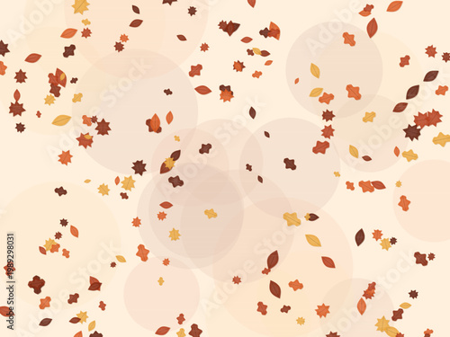Cozy Fall Autumn Leaves Seasonal Pattern Design Backdrop