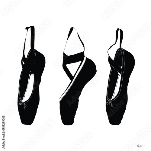 black high heels shoes