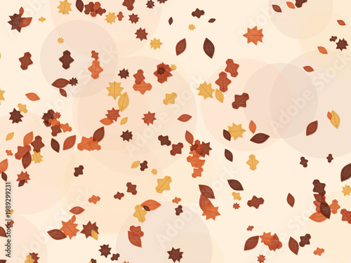 Thanksgiving Autumn Leaf Foliage Pattern Background