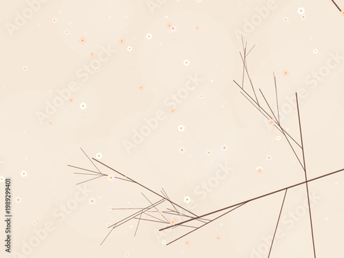 Japanese Sakura Cherry Tree Pattern Background