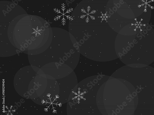 Christmas Snow Snowflake Crystal Pattern Background