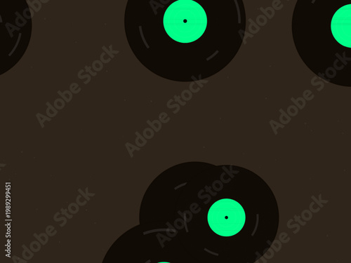 Vinyl LP Record Groove Pattern Music Background