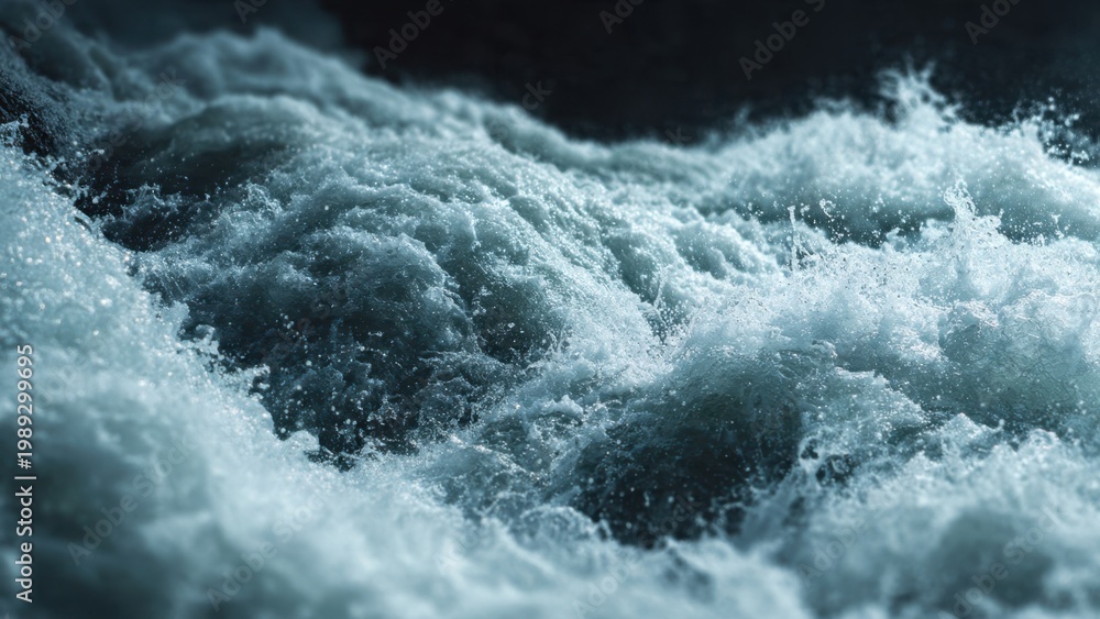Fototapeta premium Powerful Turbulent Water Flow