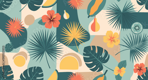 A vibrant, modern illustration evoking a feeling of calm mornings and simple pleasures. Perfect for food blogs, healthy lifestyle content, or social m