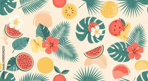Vibrant and refreshing, this graphic evokes summer vibes and natural beauty. Ideal for marketing materials, social media, or adding a pop of color to 
