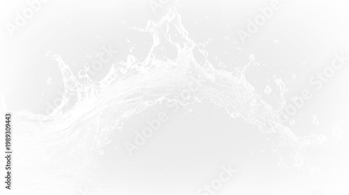 Fotografía Water splash on a transparent background showing dynamic movement and fluid shap