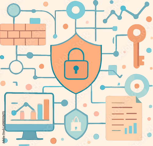 A whimsical illustration depicting a rising graph on a computer screen, symbolizing business growth and positive trends. Perfect for articles, blogs, 