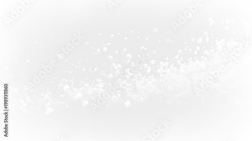 Schilderij op canvas Bubbles rising and expanding in water with a contrasting background in a clean v