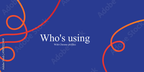 Abstract blue background with red swirls and white text 'who's using swiftui '