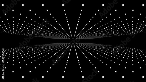 A high-quality 4K loop featuring a pulse (denyutan) particle grid. Perfect for tech, cybersecurity, and sci-fi video projects. 13 seconds seamless duration.