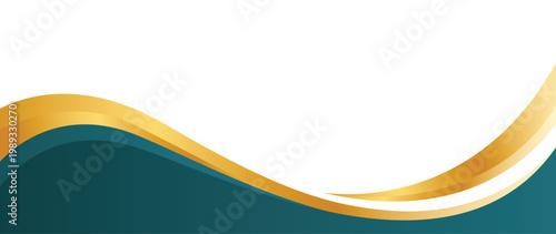 Modern Abstract Fluid Wave Background Set for Website Header and Footer Design