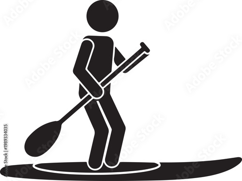 Stand up paddle pictogram