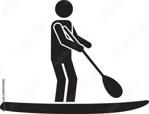 Stand up paddle pictogram